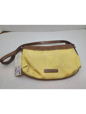 Nine West Nine & Co Yellow & Brown Small Bag Purse NWT